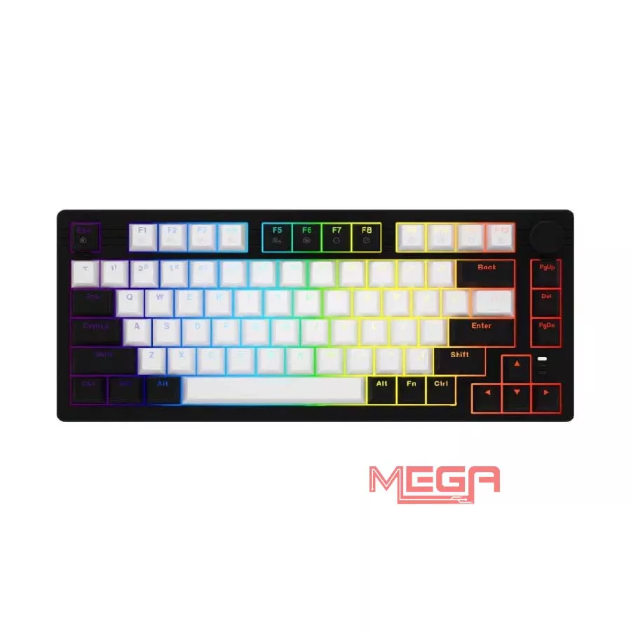 Bàn phím cơ DAREU EK75 White Black ABS