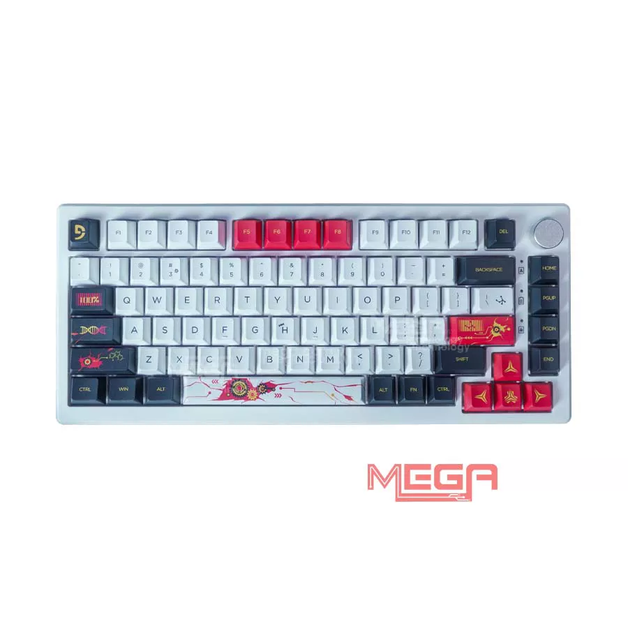 Bàn phím cơ Fuhlen H75S Fire heart White