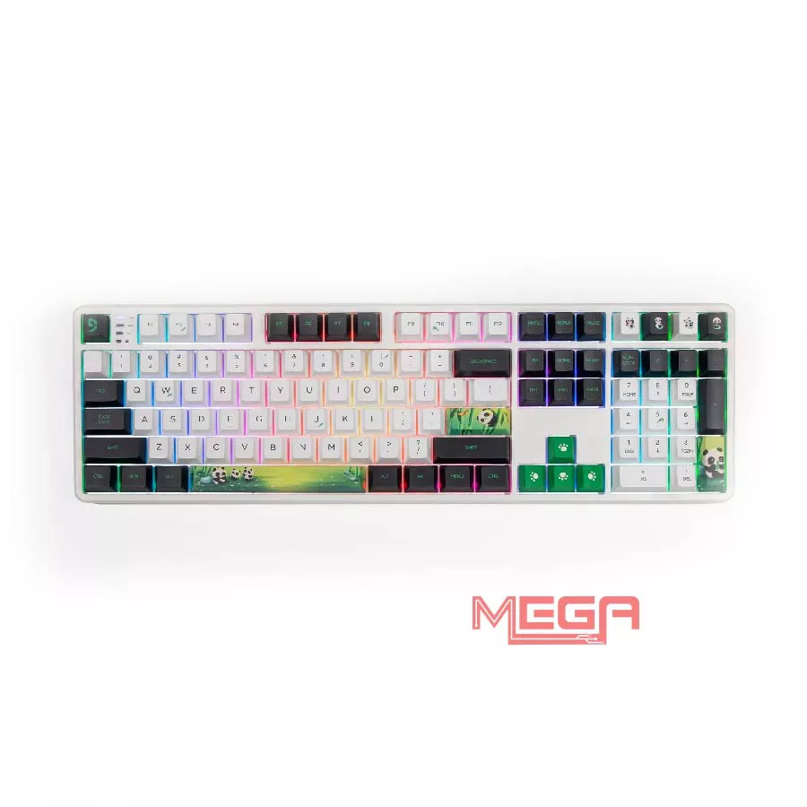 Bàn Phím Cơ Fuhlen G108S RGB Panda V2 Ice