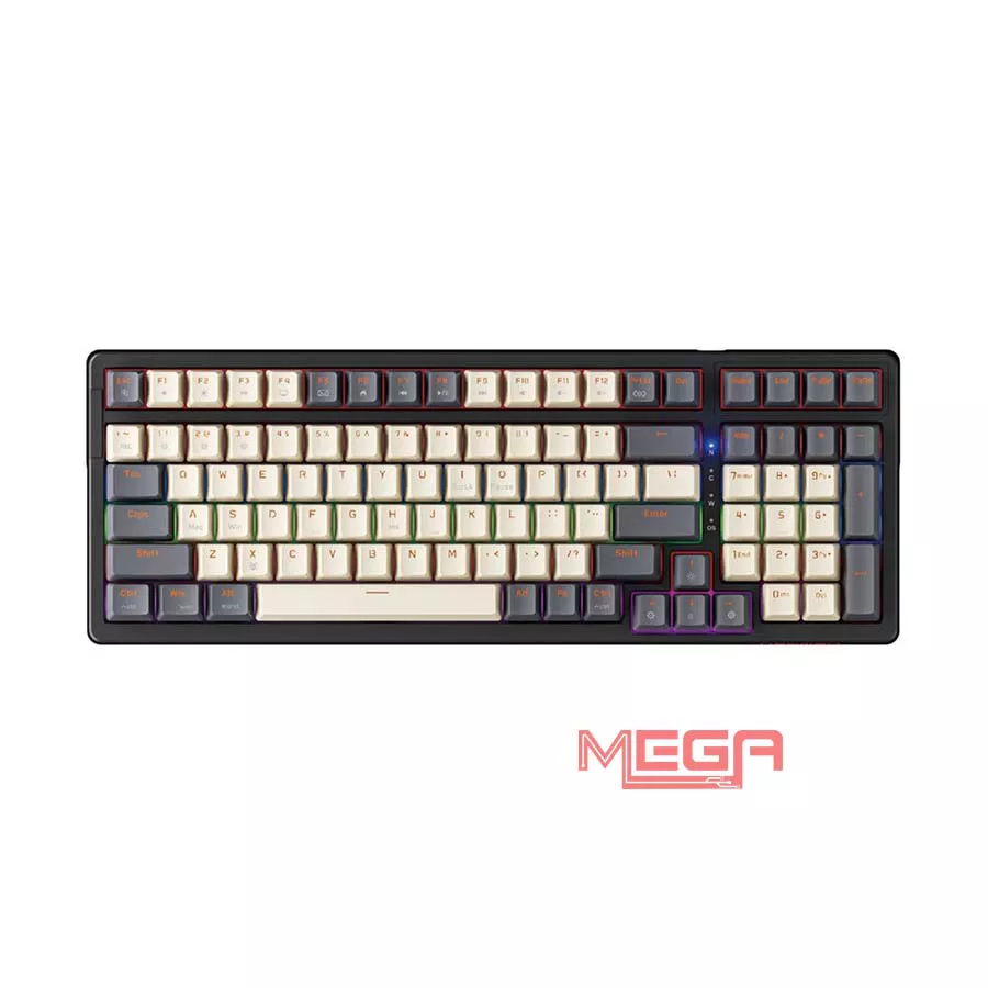 Bàn phím cơ có dây Newmen GM328 Grey White