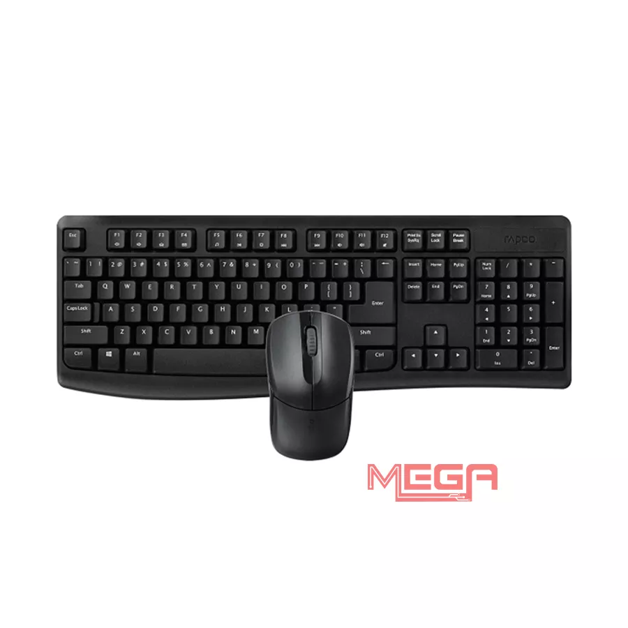 Combo Bàn phím + chuột Rapoo X1800 Pro Wireless Đen