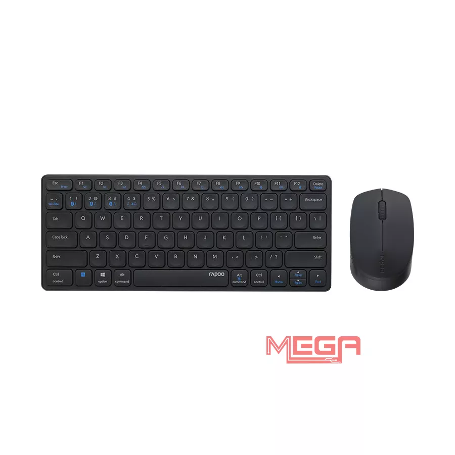 Combo Bàn phím + chuột Rapoo 9050M Multi-mode Dark-Grey