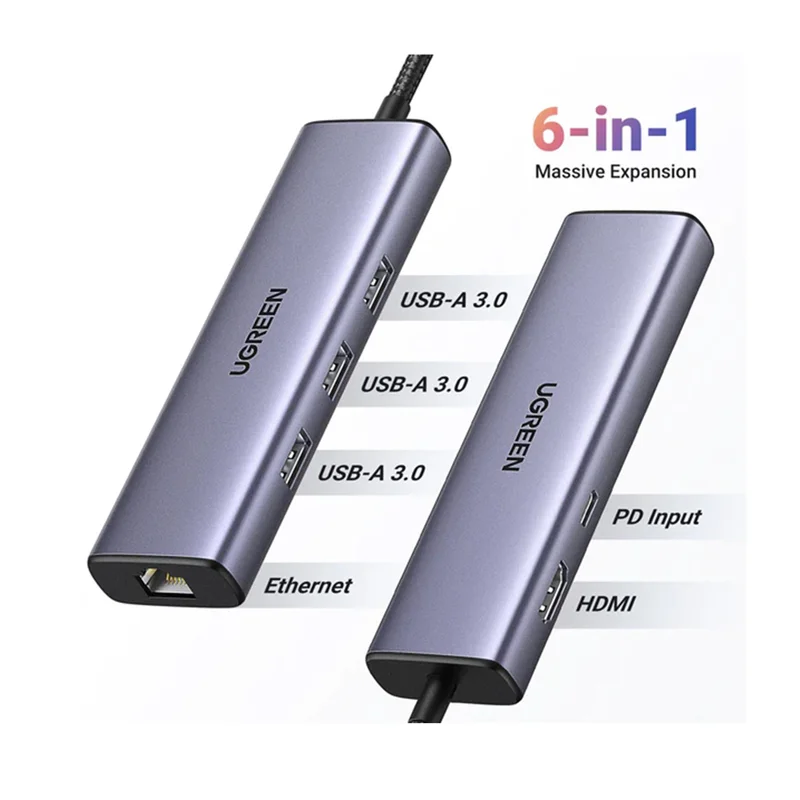 Bộ chuyển đổi Type-C đa năng 6 in 1 Ugreen 15598