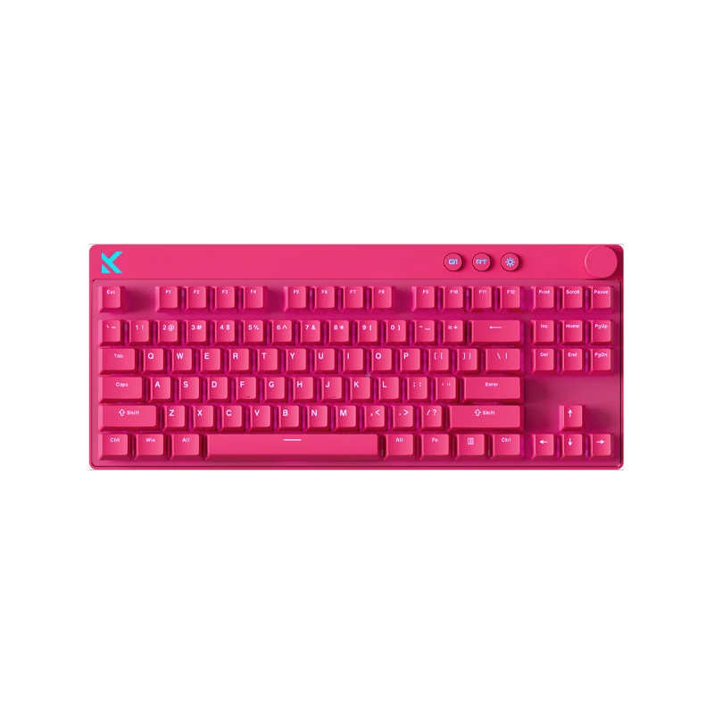 Bàn phím cơ HE MCHOSE Mix87 Rose Red Apollo Magnetic Switch