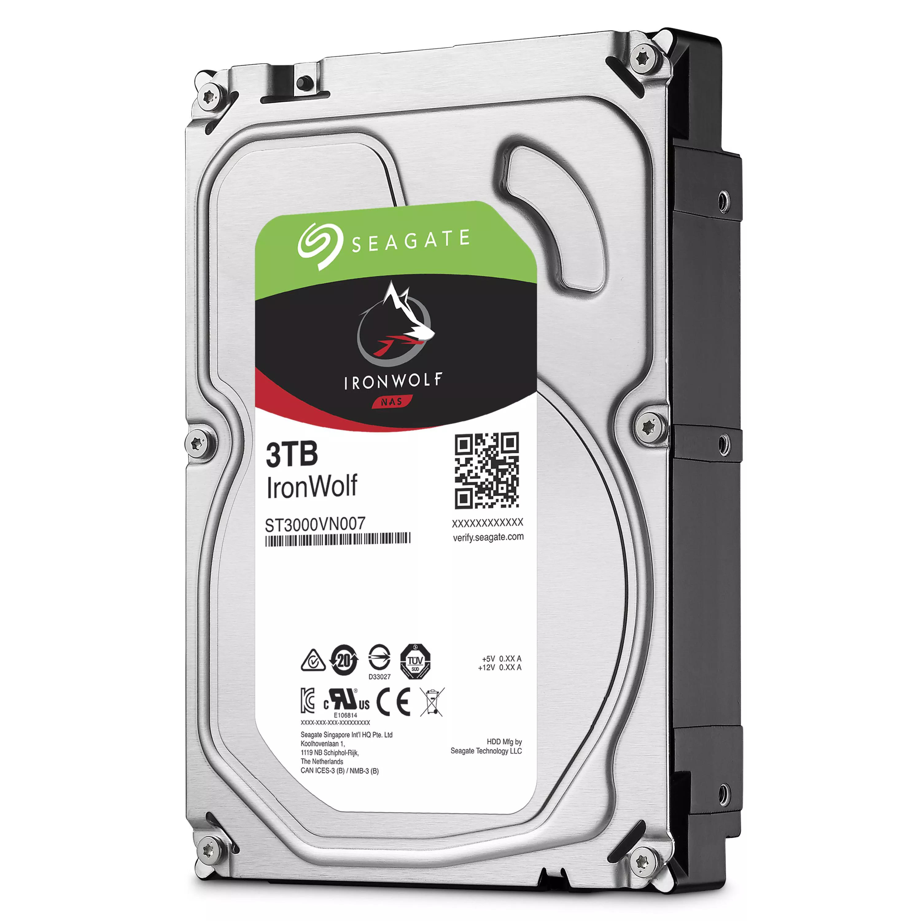 Ổ cứng HDD PC 3TB Seagate Nas IronWolf ST3000VN007