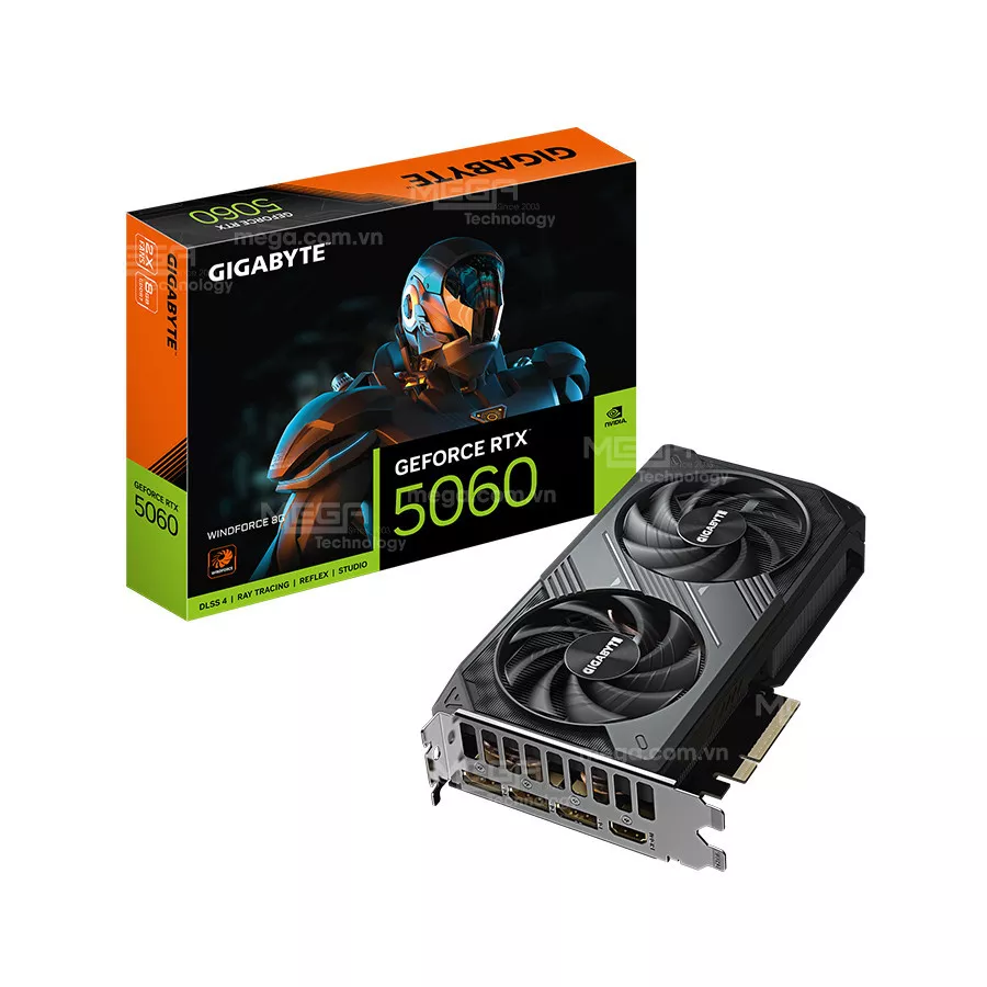Vga Gigabyte RTX 5060 Windforce 8GB