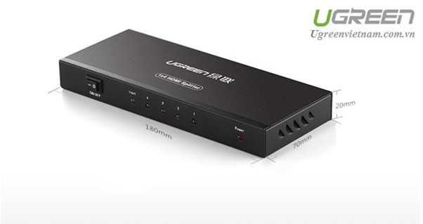 Bộ chia HDMI 1 ra 4 hỗ trợ full HD Ugreen 40202