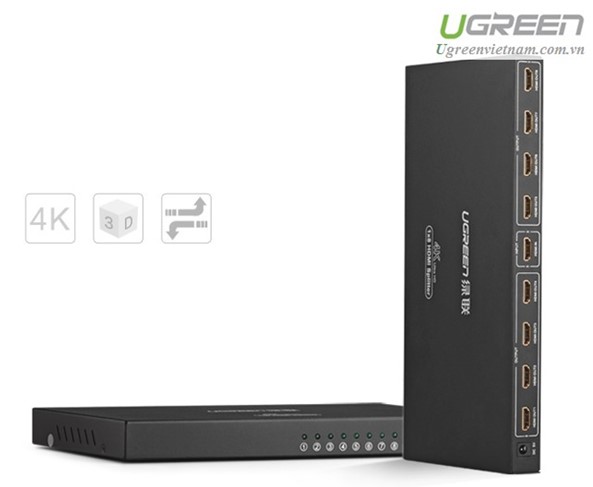 Bộ chia HDMI 1 Ra 8 hỗ trợ Full Hd Ugreen 40203