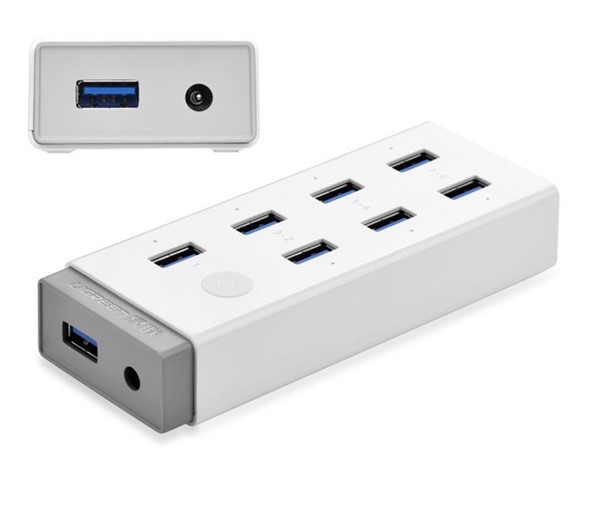 Bộ chia USB 3.0 7 cổng nguồn 12V 5A Ugreen 20296