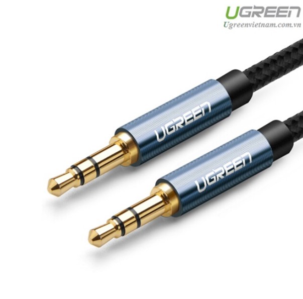 Cáp dữ liệu AV 3.5mm truyền âm thanh dài 2M màu xanh Ugreen 10687