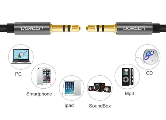 Cáp Audio 3.5mm nối dài 1.5m Ugreen 10734