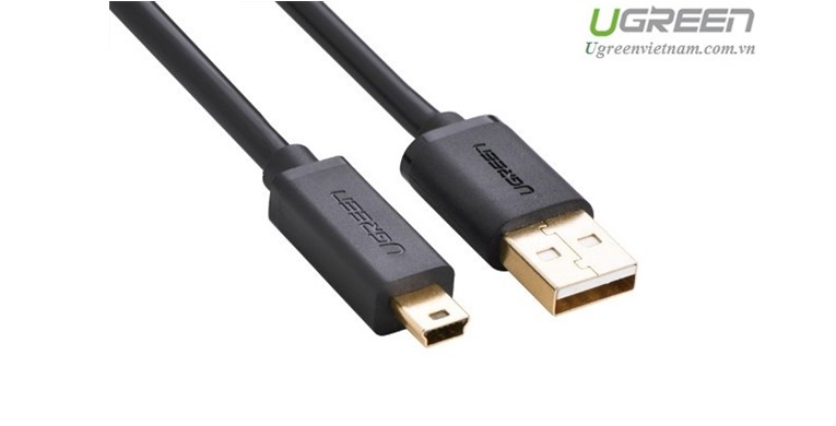 Cáp USB 2.0 to USB Mini 1,5m mạ vàng Ugreen 10385