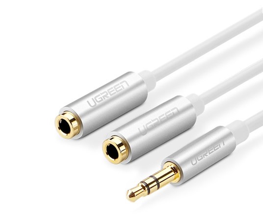 Cáp chia âm thanh 3.5mm 1 ra 2 Ugreen 10780