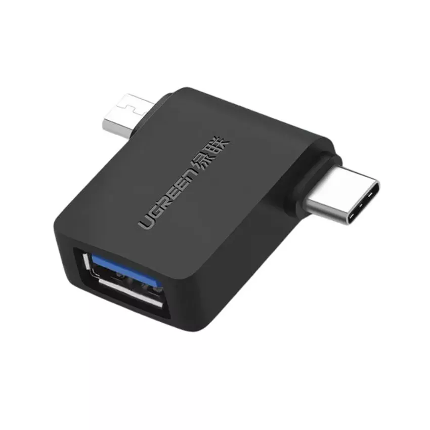 Đầu chuyển USB Type C + Micro USB sang USB 3.0 OTG Ugreen 30453